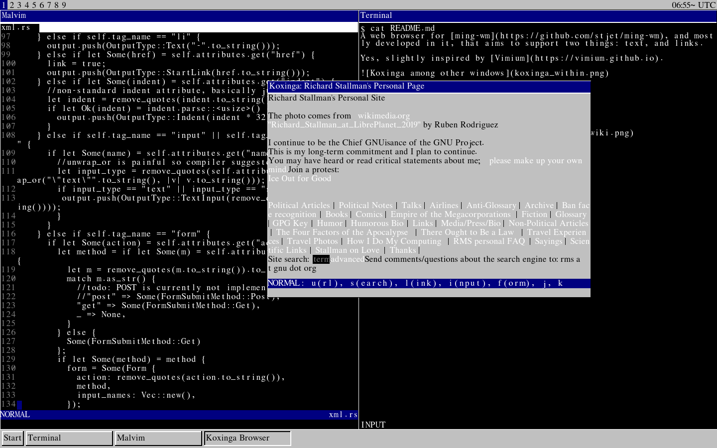 Koxinga among other windows