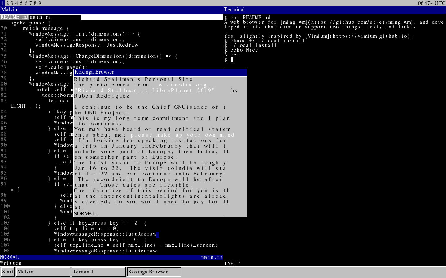 Koxinga among other windows
